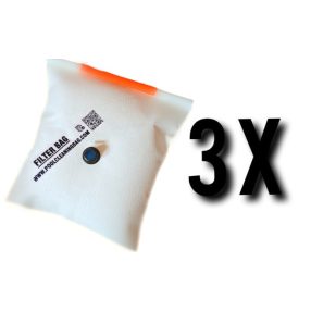 Set de 3 saci de filtrare, în caz că îți cer prietenii.